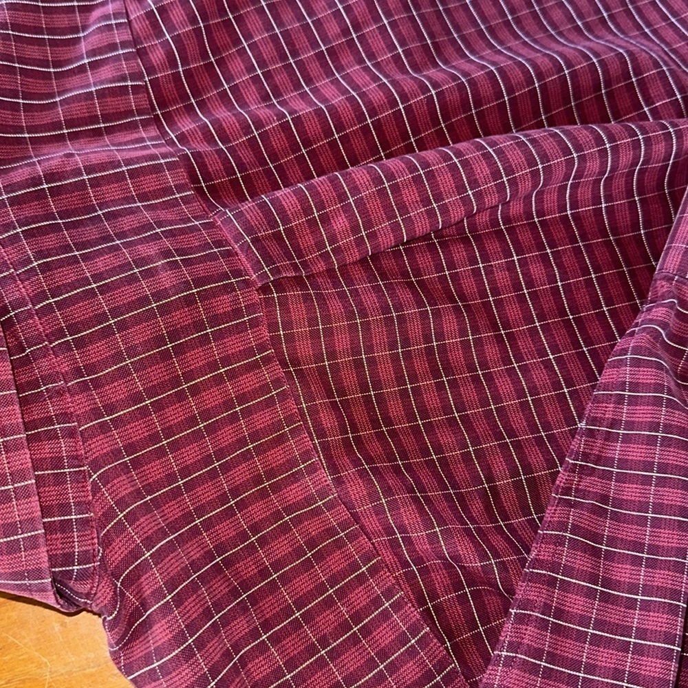 Eddie Bauer men’s red long sleeve plaid button down shirt size L - Picture 8 of 9